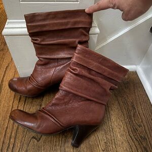 Jessica Simpson Chestnut Slouchy Heeled Boots